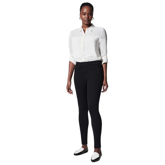 Spanx Jean-ish Black Leggings Medium - Picture 1 of 10